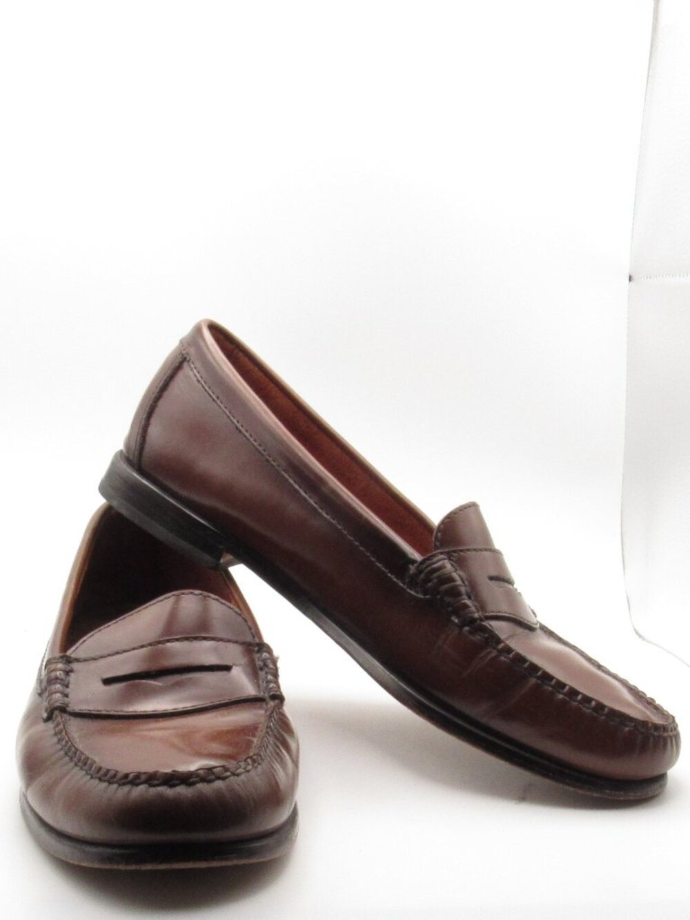 Weejuns by GH Bass Brown Women's Wayfarer Penny Loafers Size 10 Good Cond